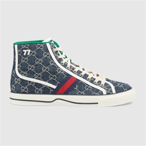 sneakers gucci online|gucci denim sneakers.